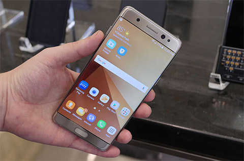Samsung Galaxy Note 7 được trang bị màn hình Gorilla Glass 5